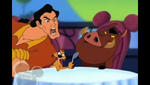 Gaston Timon and Pumbaa