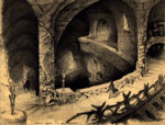 Concept artwork of the Queen descending into the dungeon by Ferdinand Horvath (1).