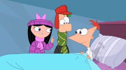 Isabella Phineas and Ferb in the mall