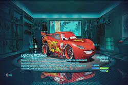 Lightning McQueen in the Cars 2 video game