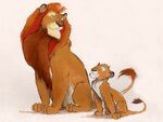 Mufasa and Simba by Chris Sanders.