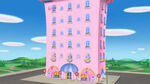 Pink building from minnie's bow toons