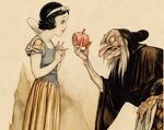 Snow White and the seven dwarfs concept art sketch