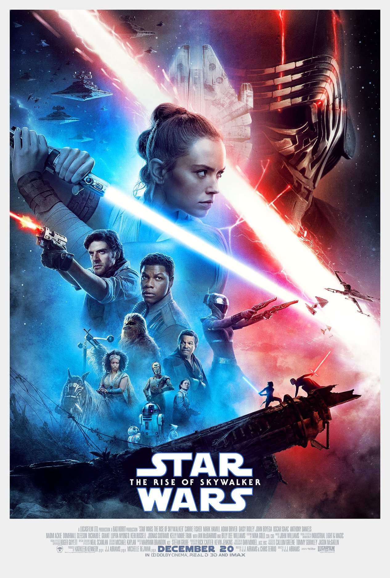Good Vs. Evil The Rise Of Skywalker Movie Poster Star Wars: Episode IX