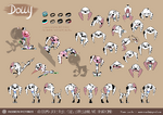 Dolly character model sheet