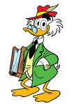 Ludwig Von Drake as he appears in Topolini magazine.