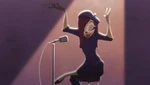 Beret Girl an extremely goofy movie.png (1.12 MB) Beret Girl performing her poetry at the Bean Scene.