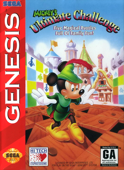 Mickey's Ultimate Challenge Genesis Cover