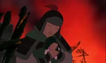 Mulan holds the doll