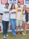 Jason, Tyler, and Carly Ritter with sister-in-law, Lelia Parma, attending the 30th Annual AIDS Walk in October 2014.