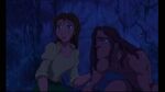 Jane and Tarzan look over sadly at Kerchak who is dying.