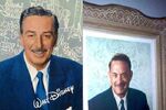 A real Walt Disney portrait and one used in Saving Mr. Banks with Tom Hanks.