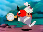 "Oh, my fur and whiskers! I'm late, I'm late, I'm late!"