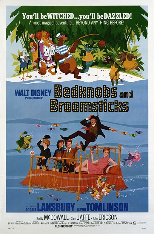 Disney Bedknobs and Broomsticks Original 1971 Poster