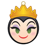 The Evil Queen emoji for Disney Emoji Blitz.