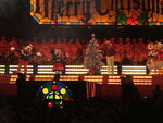 Minnie, Mickey, Donald and Daisy performing in Carols in the Domain in Sydney, Australia in 2005