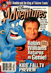 Williams with Genie on the cover of Disney Adventures (September 1996)