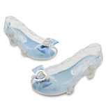 Disney Store Cinderella ROSES LIGHT UP Glass Slippers Shoes Girls