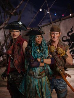 Descendants 3': First Look on Set With Ursula's Daughter Uma and Her Pirate  Gang (Exclusive)