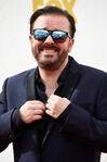 Ricky Gervais attending the 67th annual Emmy Awards in September 2015.