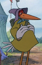 Robin Hood disfrazado de cigüeña.