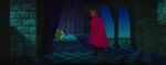 Aurora and Phillip in Aurora's bedroom in Sleeping Beauty