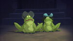 Lady Tremaine and Drizella turned into toads