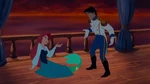 Ariel turns back into a mermaid