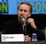 Nicolas Cage speaks at the 2011 San Diego Comic Con.