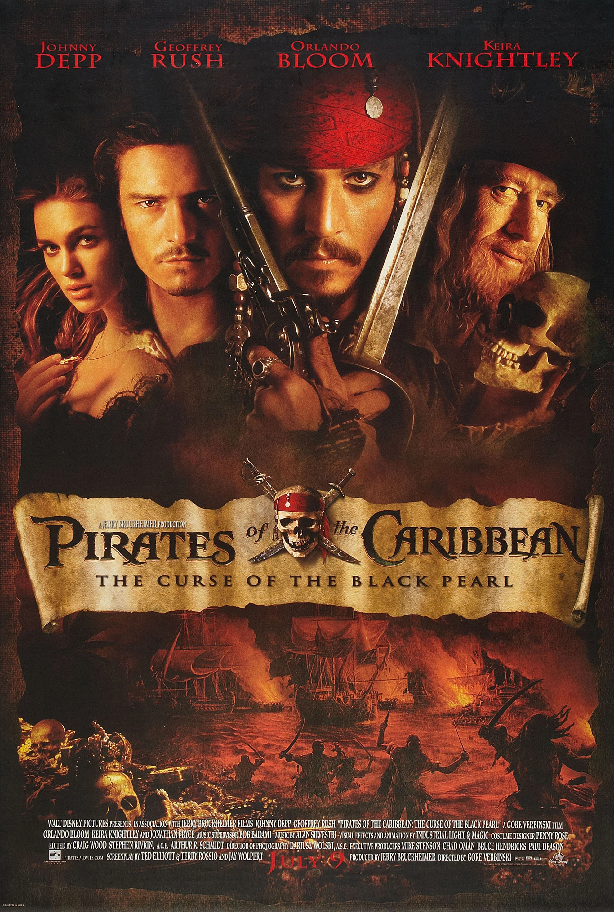 USオリジ　Walt Disney's Pirates of Caribbian DISNEY WORLD PIRATES OF THE CARIBBEAN - POSTER - BUY ANY 2