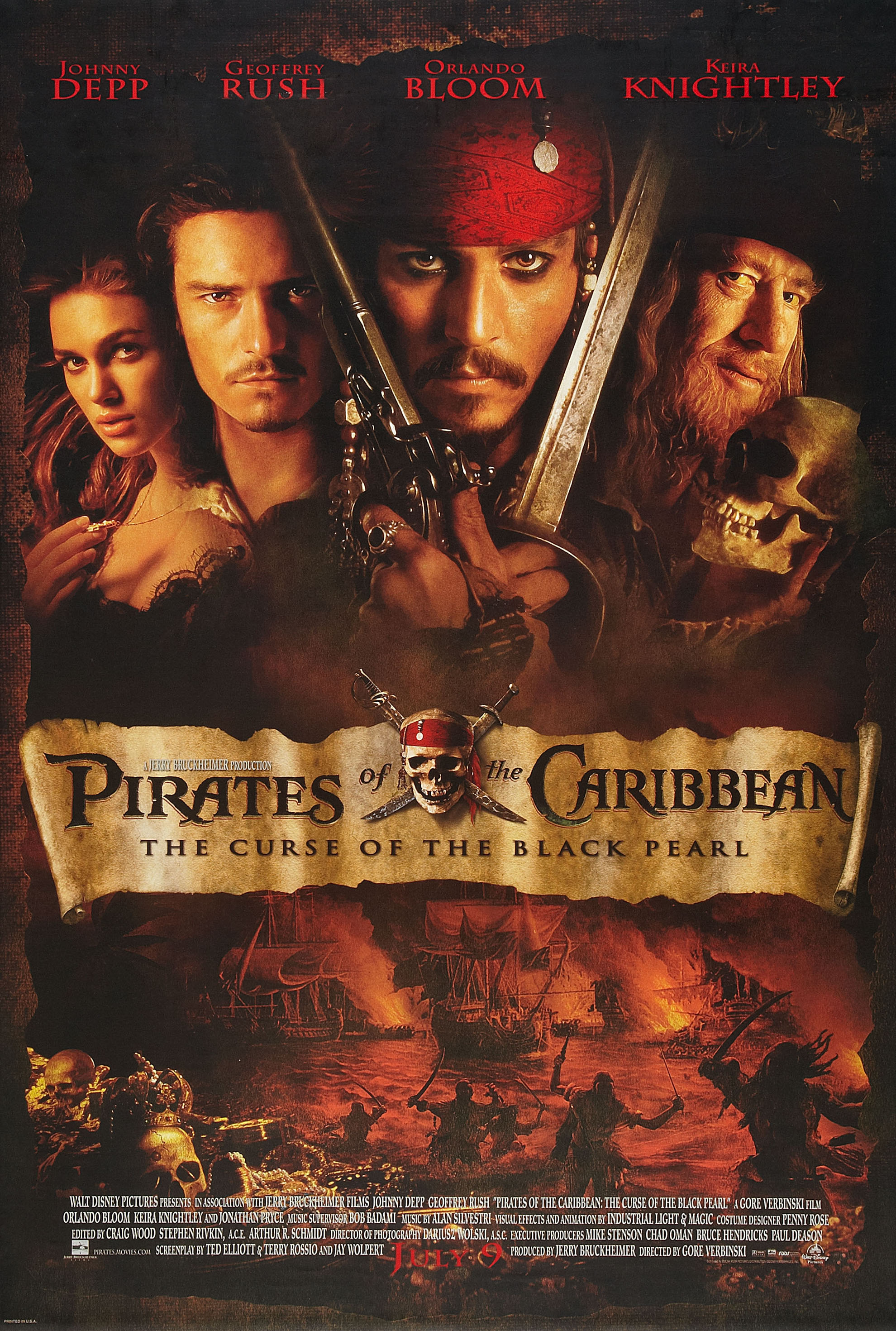 PIRATES OF THE CARIBBEAN: AT WORLD'S END & SLEEPY HOLLOW 2-DVD Bundle Used