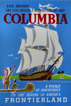 Sailing Ship Columbia poster