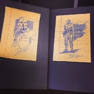 The Mandalorian character sketches by Dave Filoni.