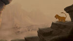 Simba climbs back down to find his dad