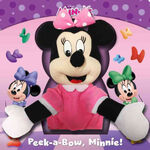 The front cover of "Peek-a-Bow, Minnie!" by Denise Scott