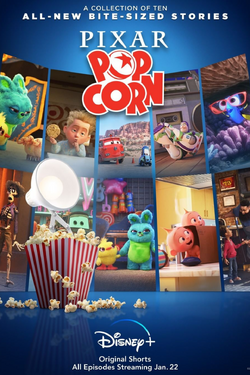 Pixar Popcorn Poster