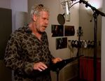 Ron Perlman behind the scenes of Tangled.
