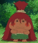 Kijimunaa introducing himself to Yuna and Stitch