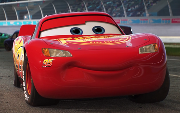 Lightning McQueen Crashes in New Cars 3 Poster