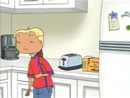 Tino gets indigestion in "The Perfect Weekend"