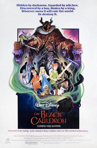 Black Cauldron 1985 poster