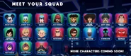 Image of the entire character roster excluding Stitch