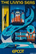 The Living Seas attraction poster produced for the Epcot Experience Center poster collection.