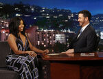 Gabrielle Union visiting Jimmy Kimmel Live! in February 2017.