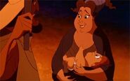 Baby Hercules with his mortal parents