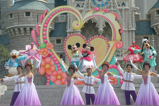 Mickey and Mini With Reflection of Castle in Glasses -  Canada