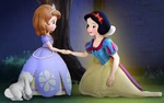 Clover y Sofia conocen a Blancanieves.