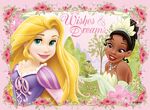 Disney Princess Tiana and Rapunzel Wallpaper