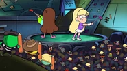 Mabel and Pacifica fight off the Lilliputtians.