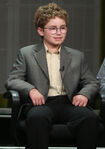 Sean Giambrone speaks onstage at The Goldbergs panel during the 2013 Summer TCA Tour.